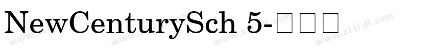 NewCenturySch 5字体转换 NewCenturySch 5字体转换